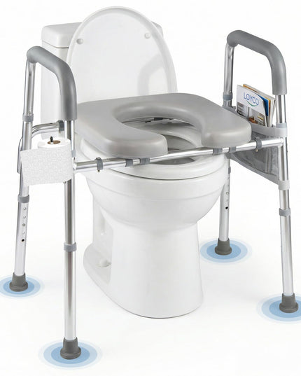Giantex Raised Toilet Seat with Handles