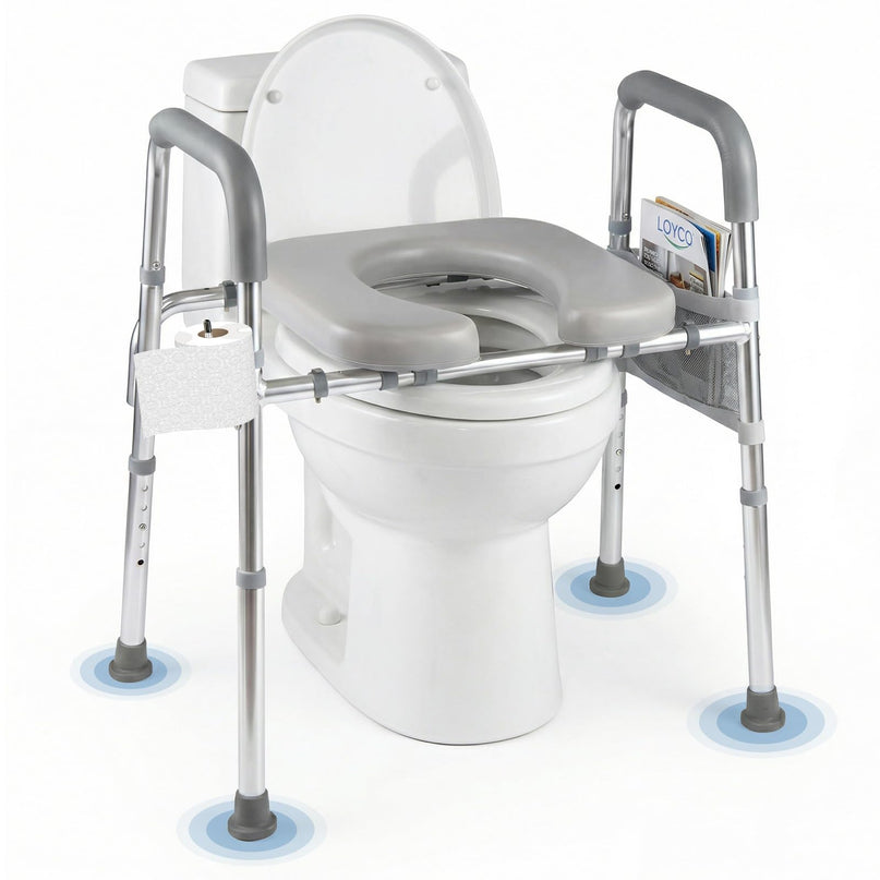 Giantex Raised Toilet Seat with Handles