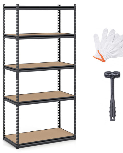 Giantex 5-Tier Metal Storage Shelves(1/2/3/4,36" W x 18" D x 72" H)