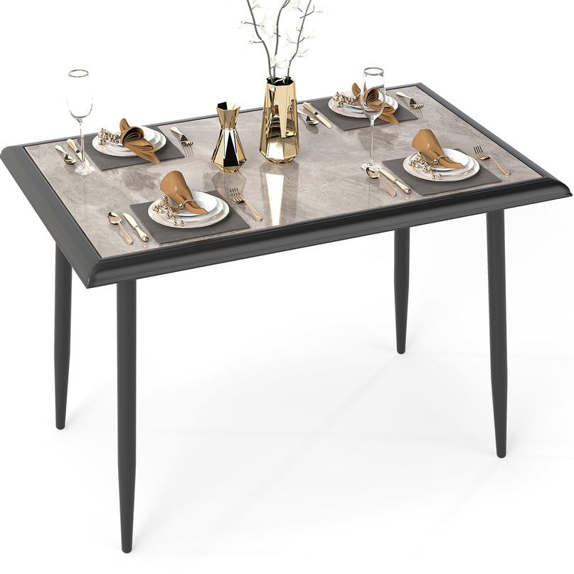 Giantex 44" Dining Table with Food-Grade Sintered Stone Tabletop