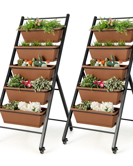 Giantex Vertical Planter Raised Bed on Wheels