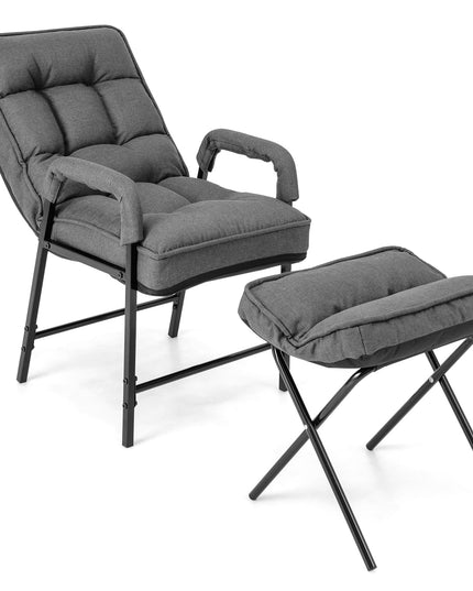 Giantex Modern Accent Chair with Ottoman