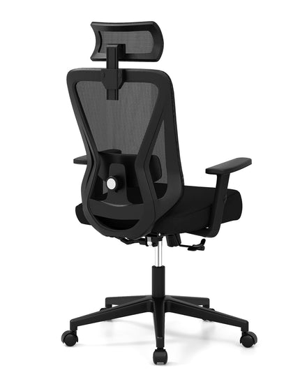 Giantex Ergonomic Mesh Office Chair, Height Adjustable Swivel Task Chair with Reclining Backrest, Adjustable Lumbar Support