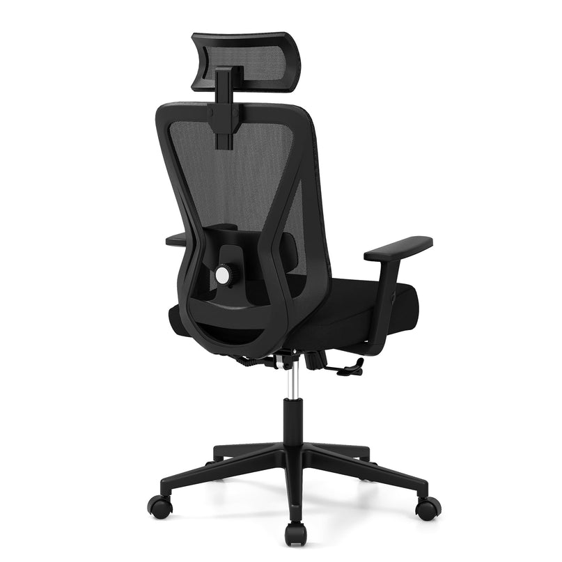 Giantex Ergonomic Mesh Office Chair, Height Adjustable Swivel Task Chair with Reclining Backrest, Adjustable Lumbar Support