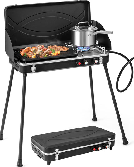 Giantex 2-in-1 Gas Camping Grill and Stove