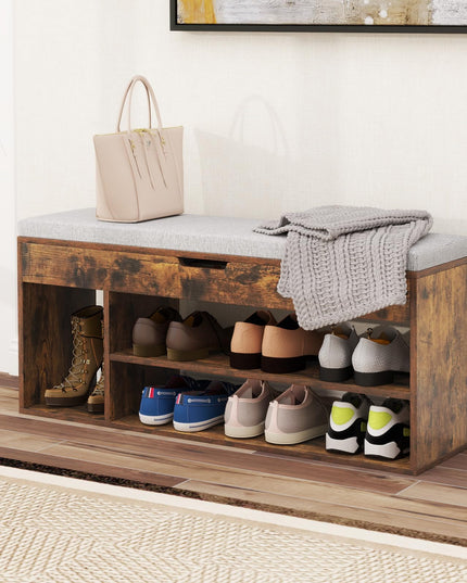 Giantex 31 Inches Shoe Storage Bench for Entryway