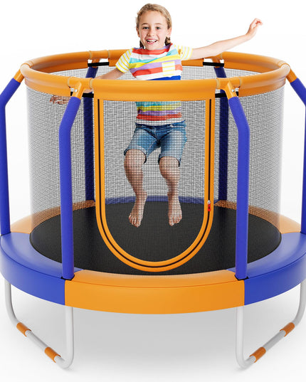 Giantex 48" Trampoline for Kids, Toddler Trampoline with Safety Enclosure Net, Max Load 265 Lbs