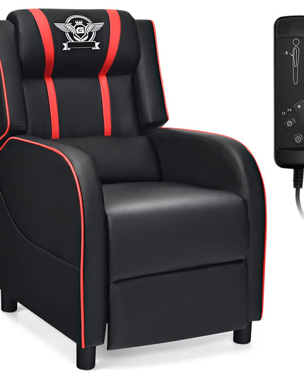 Gaming Recliner Chair, Racing Style Single Recliner Sofa - Giantex