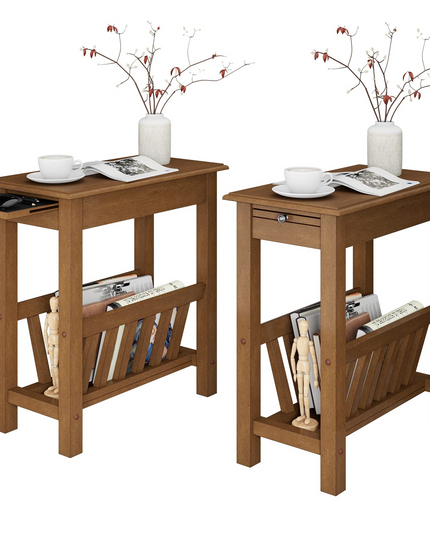 Giantex 2-Tier Narrow End Table