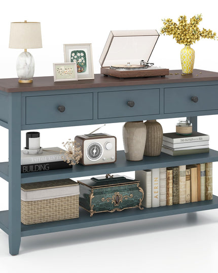 Giantex 50" Farmhouse Entryway Table, Narrow Console Table
