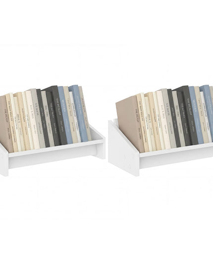 Giantex Bibliothèque de table inclinable en bois pour magazines, CD et disques de jeux vidéo (1/2)