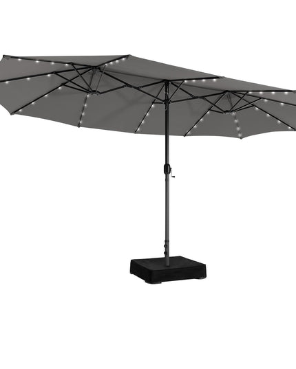 Parasol double face géant de 4,5 m pour l'extérieur Giantex