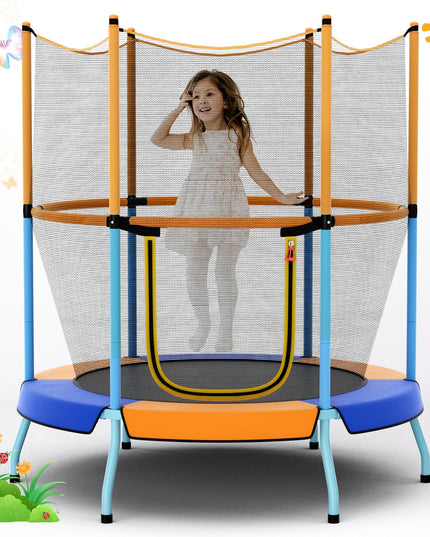 Giantex 48" Trampoline for Kids Toddler Trampoline with Safety Enclosure Net