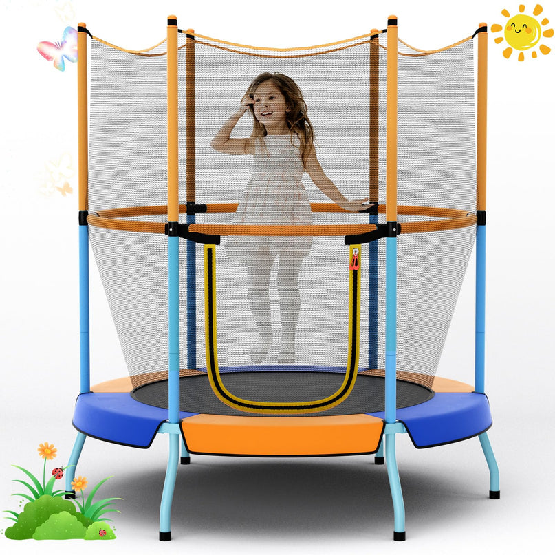Giantex 48" Trampoline for Kids Toddler Trampoline with Safety Enclosure Net