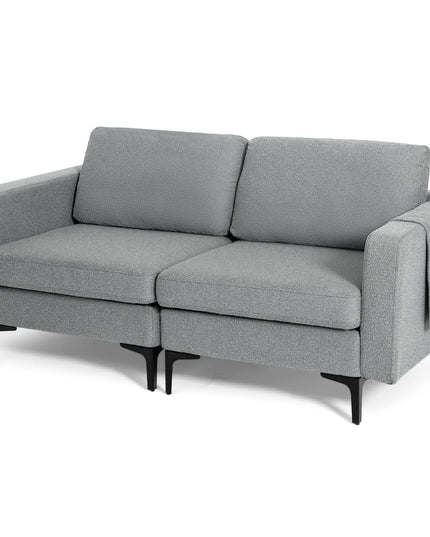 Giantex 2-Seat Sofa Couch, 66" L Modern Loveseat