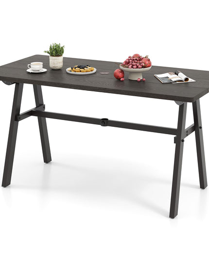 Giantex Outdoor Patio Dining Table with 1.93” Umbrella Hole