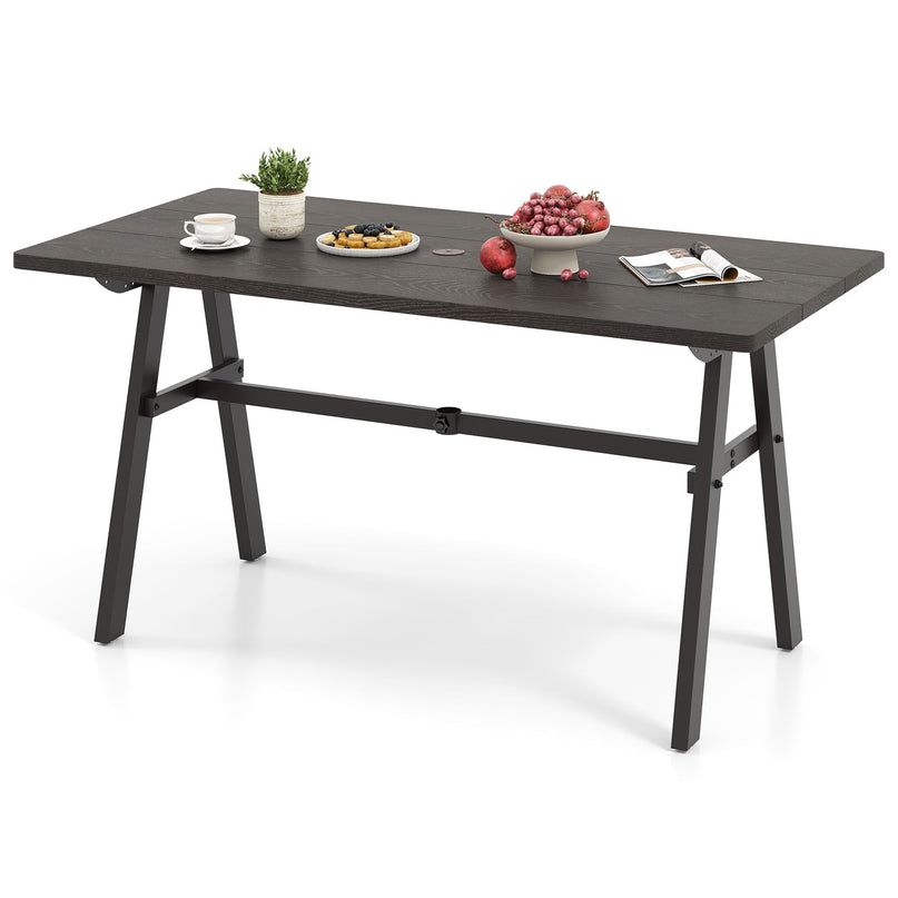 Giantex Outdoor Patio Dining Table with 1.93” Umbrella Hole