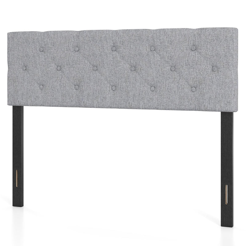 Giantex Linen Upholstered Headboard with Wood Support Legs