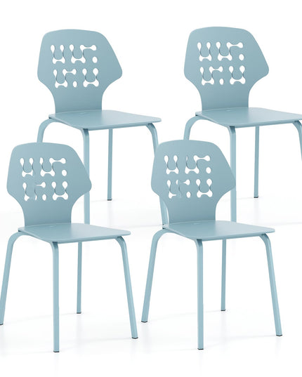 Giantex Metal Dining Chairs Set of 4