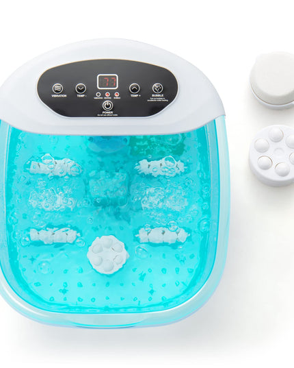 Giantex Foot Spa with Heat and Massage - Feet Bath Soak Tub w/Bubble, Vibration, Removable Pedicure Stone