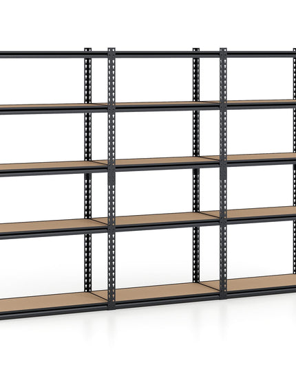 Giantex 5-Tier Metal Storage Shelves(1/2/3/4,36" W x 18" D x 72" H)