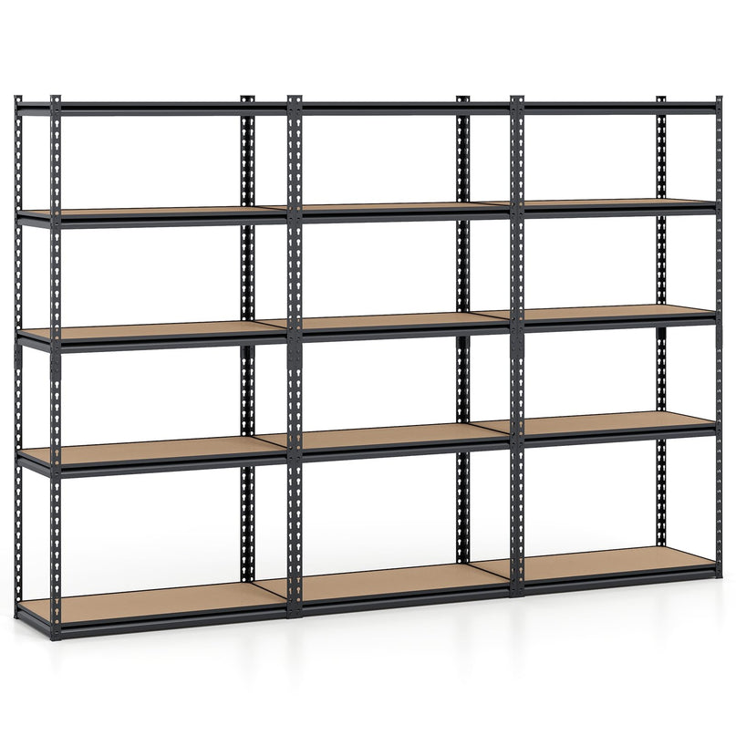 Giantex 5-Tier Metal Storage Shelves(1/2/3/4,36" W x 18" D x 72" H)