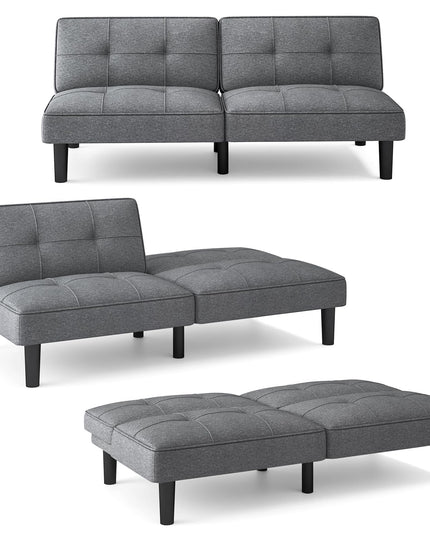 Giantex Convertible Futon Sofa Bed, Upholstered Folding Recliner