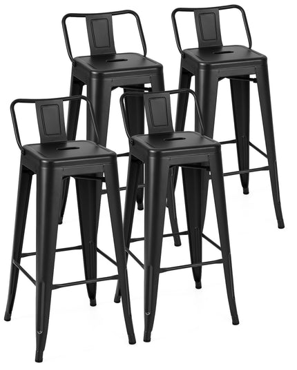 Giantex Metal Bar Stools Set of 4 for Kitchen Island