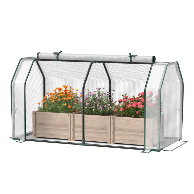 Giantex 47''x21.5''x24'' Outdoor Greenhouses for Raised Garden Bed