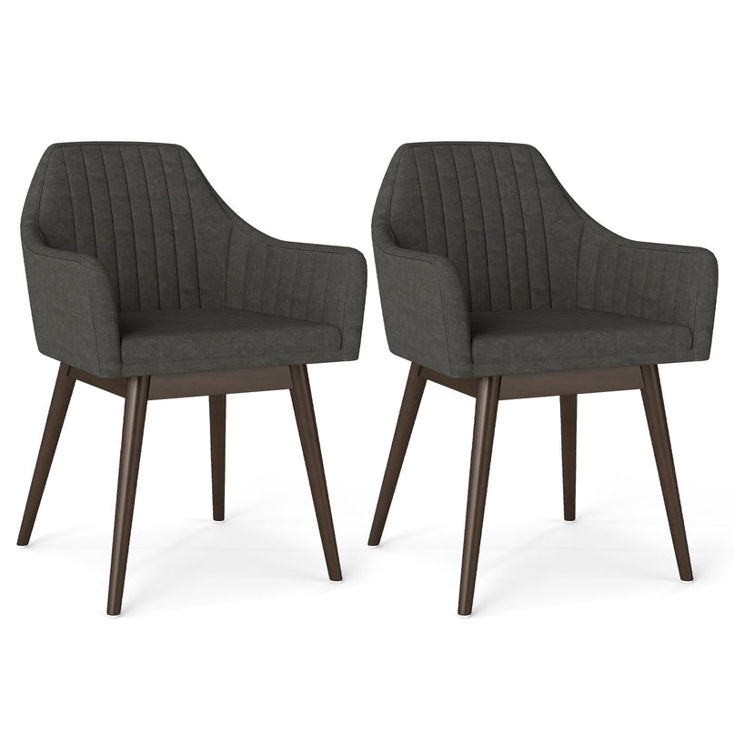 Giantex Upholstered Dining Chairs Set of 2/4 for Living Room