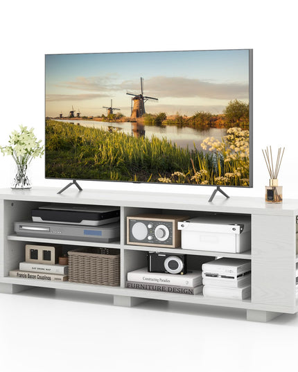 Giantex TV Stand Entertainment Center - Farmhouse Television Table up to 65 Inches TVs, 7 Colors
