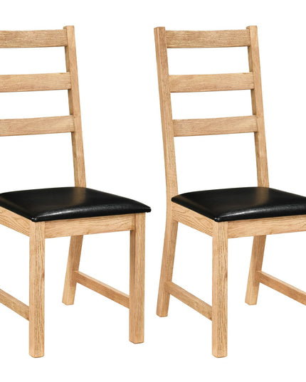 Giantex Farmhouse Kitchen Chairs w/Hollowed Backrest
