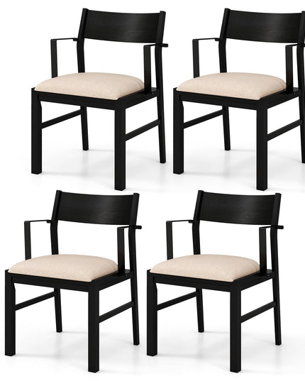 Dining Chairs Set of 2 or 4, Accent Armchairs with Padded Seat