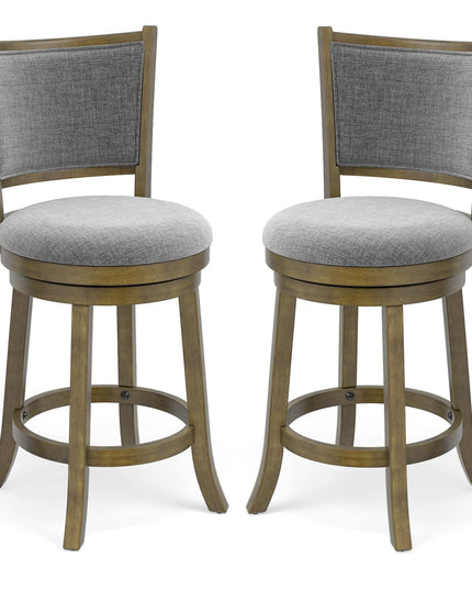 Giantex 25" Counter Height Bar Stools Set of 2/4 Swivel Barstools