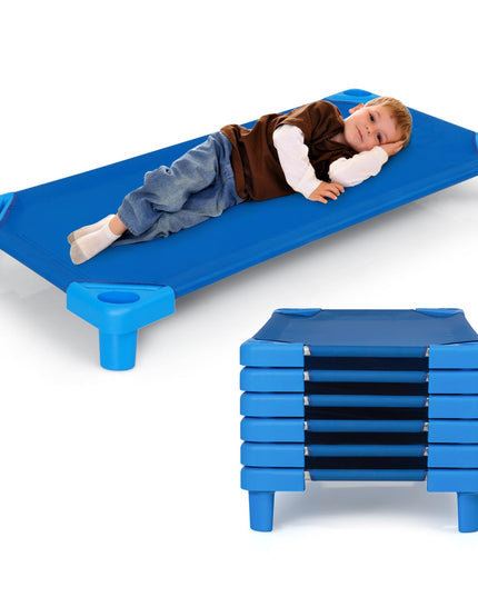Giantex 6 PCS/4 PCS Stackable Daycare Cot for Kids