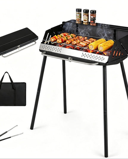 Giantex Portable Charcoal Grill with Detachable Legs