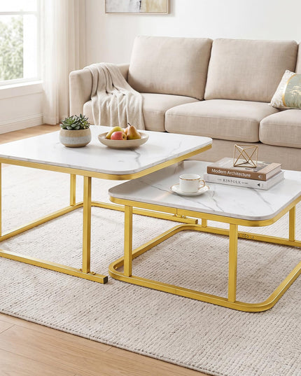 Giantex Nesting Coffee Table Set of 2 for Living Room