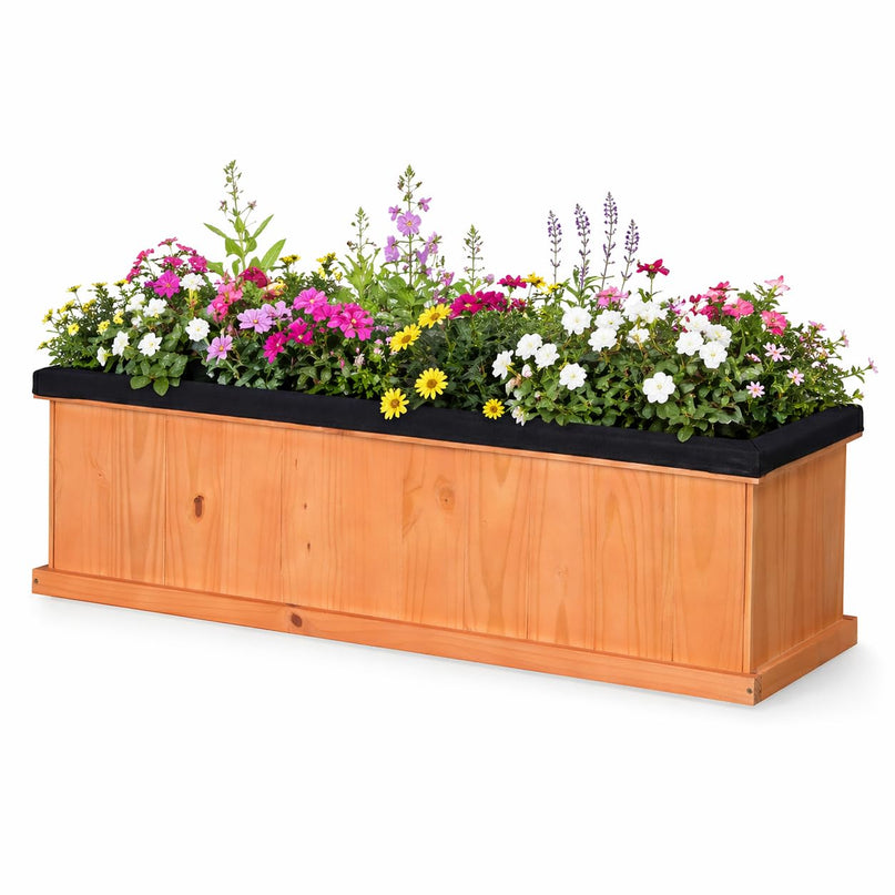 Giantex 44" x10" x12" Raised Garden Bed with 3 Drainage Holes (1/2)