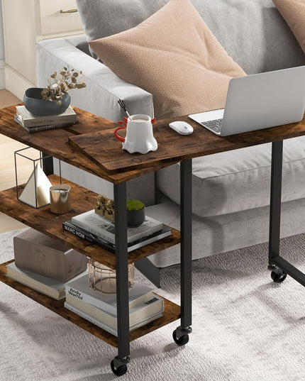 Giantex 360° Free Rotating Sofa Side Table