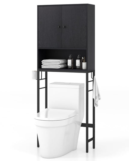 Giantex Over The Toilet Storage Cabinet - Toilet Shelf Rack with Anti-Tip Device
