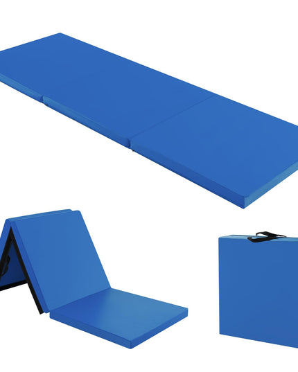 Giantex 6'x 2' Gymnastics Mat, 2" Thick Folding Tumbling Mat with Hook and Loop Fastener