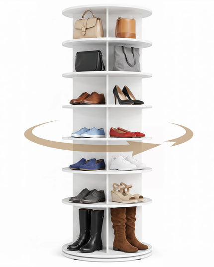 Giantex 7 Tier Rotating Shoe Rack Tower