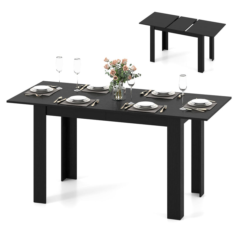 Giantex 47"-62" Extendable Dining Room Table for 4-8 Farmhouse Dining Table