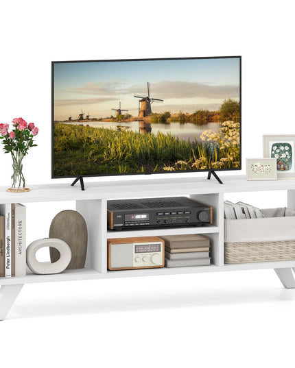 Giantex TV Stand for TVs up to 55", 4-Cubby Entertainment Center