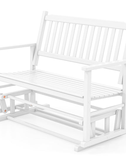 Giantex Outdoor Glider Bench Chair - 2 Person Loveseat