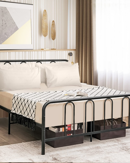 Giantex Full Size Metal Bed Frame, Modern Bed Frame