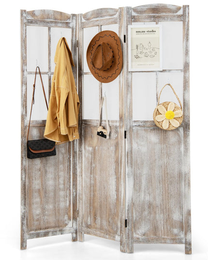 Giantex Room Divider 6 Ft Room Dividers and Folding Privacy Screens, Room Separators Divider Wall