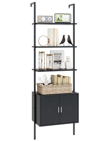 Giantex 5 Tier Wall Mounted Ladder Shelf for Living Room