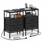 Black / 2 / 2 Drawer