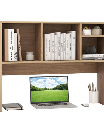 Giantex Desktop Bookshelf, Countertop Storage Hutch with 4 Shelves for Computer Desk, Dressing Tabletop Display Rack